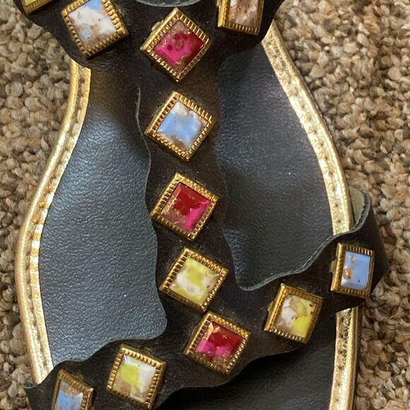 Sofwear Shoes Houston Texas Sandals with Multicolor Accents Women’s Size 7 - Picture 5 of 10